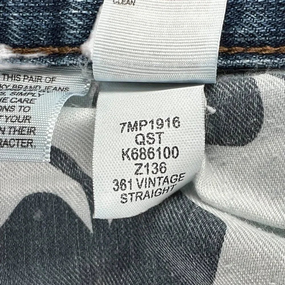 Lucky Brand Jeans Men's Size 36 Light Wash 361 Vintage Straight Leg‎ Denim